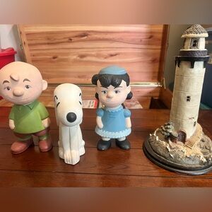 Vintage Charlie Brown 3 set Figurine - Home Accent
